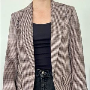 Houndstooth blazer